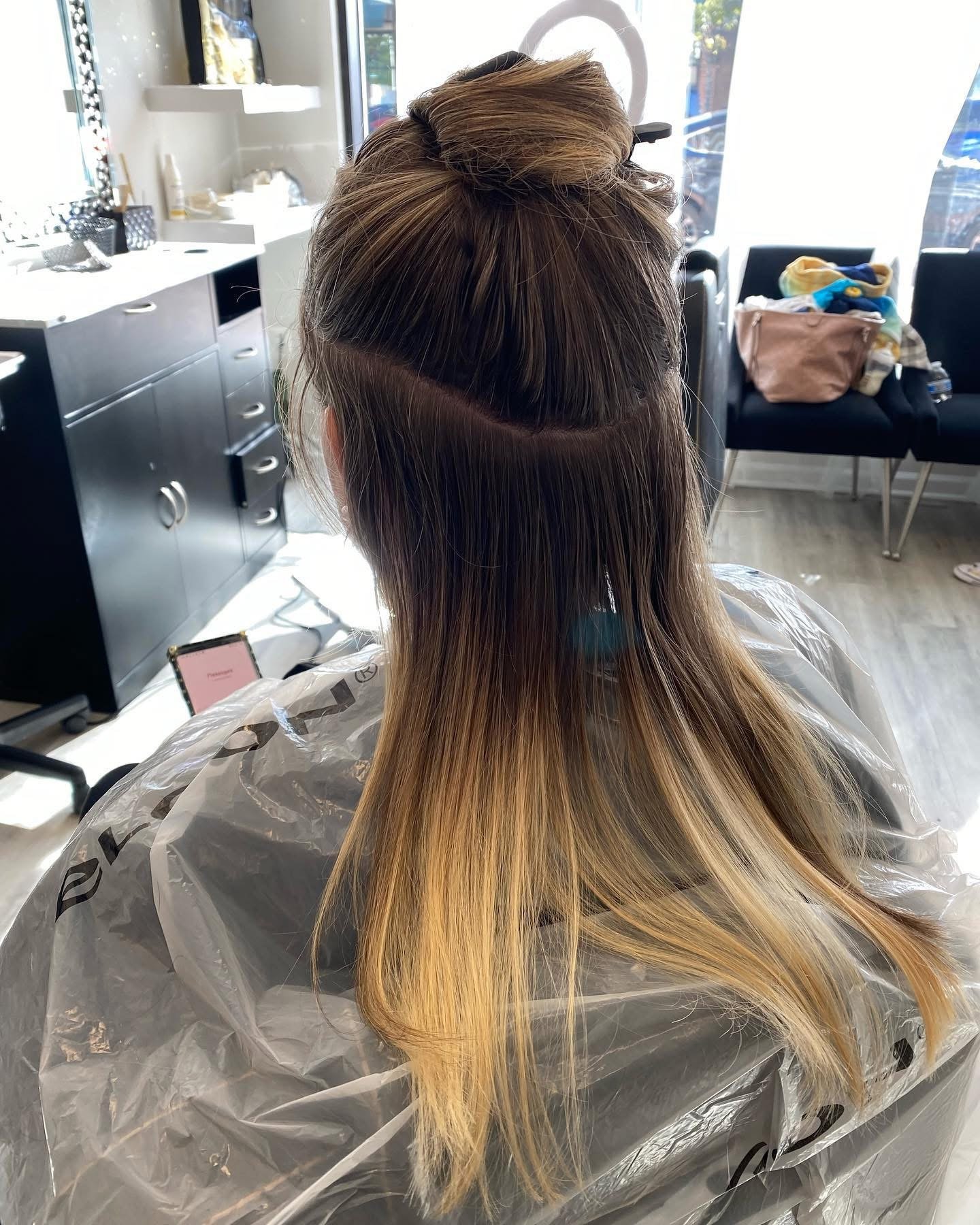 Rich brunette color — Before at MABE